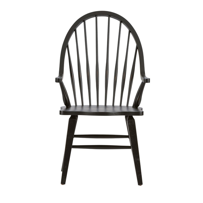 Hearthstone Ridge Windsor Back Arm Chair - Black image