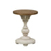 Morgan Creek Chair Side Table in Antique White image