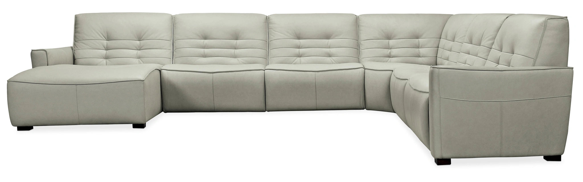 Reaux Grandier 6-Piece LAF Chaise Sectional w/ 2 Recliners