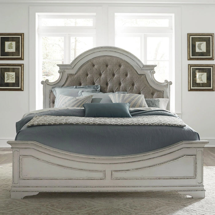 Magnolia Manor Uph Bed, Dresser & Mirror, Chest image