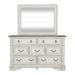 Abbey Park King California Panel Bed, Dresser & Mirror, Chest image