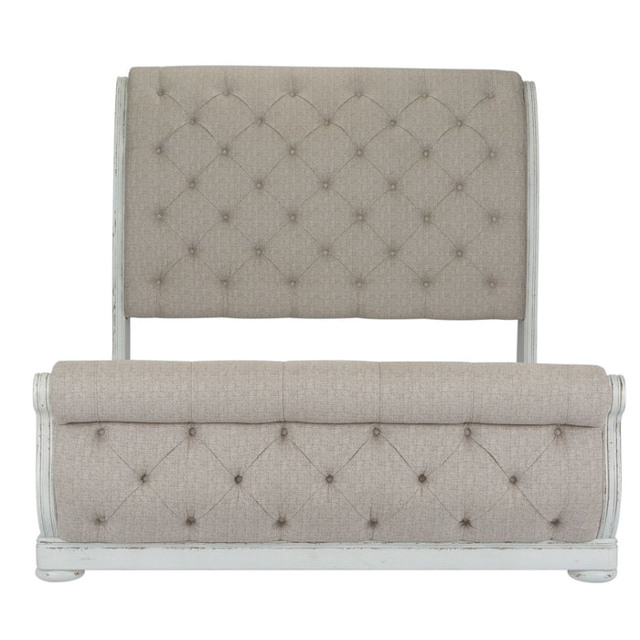 Abbey Park King California Sleigh Bed, Dresser & Mirror, Chest image
