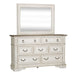Abbey Park Panel Bed, Dresser & Mirror, Night Stand image