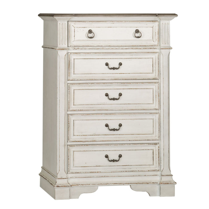 Abbey Park Uph Sleigh Bed, Dresser & Mirror, Chest, Night Stand image