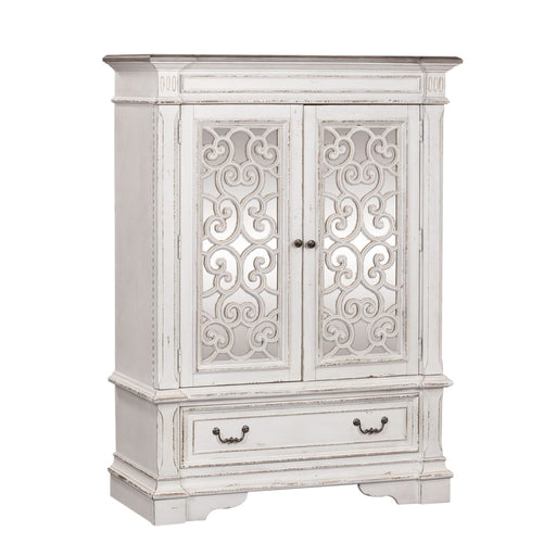 Abbey Park Mirrored Door Chest in Antique White image