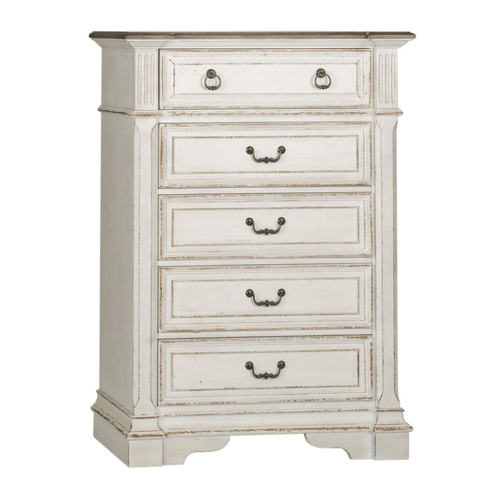Abbey Park Panel Bed, Dresser & Mirror, Chest, Night Stand image
