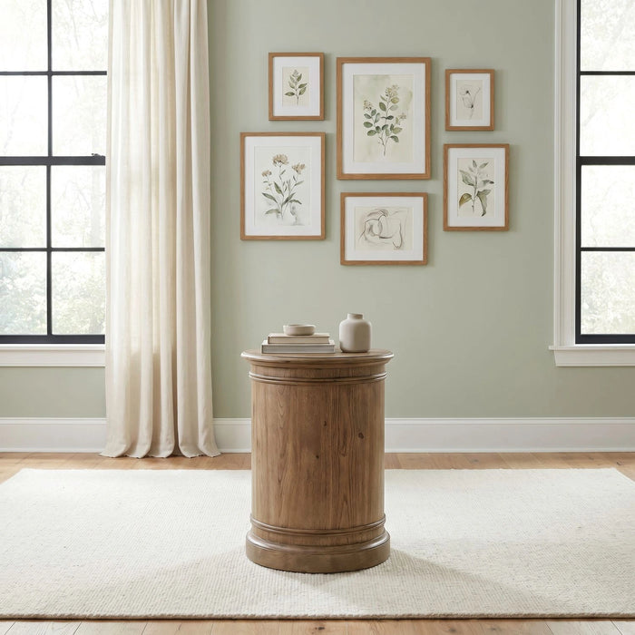 Hickory Grove Drum End Table image