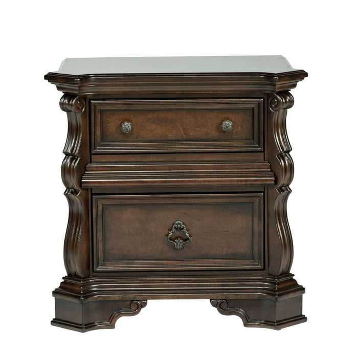 Arbor Place Queen Sleigh Bed, Dresser & Mirror, Chest, Night Stand