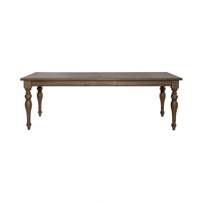 Americana Farmhouse Rectangular Leg Table in Dusty Taupe & Black image