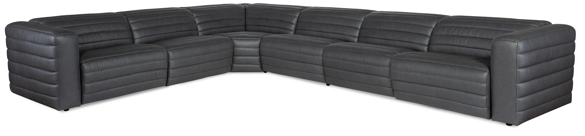 Chatelain 6-Piece Power Headrest Sectional with 2 Power Recliners - SS454-G6PS-097