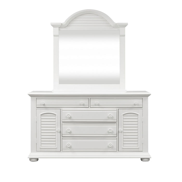 Summer House I King Poster Bed, Dresser & Mirror, Chest