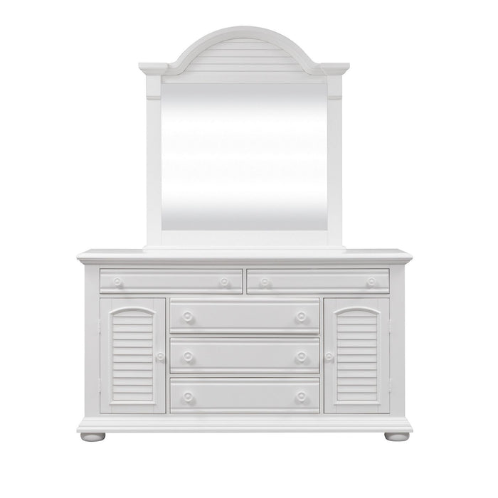 Summer House Mirror in Oyster White image