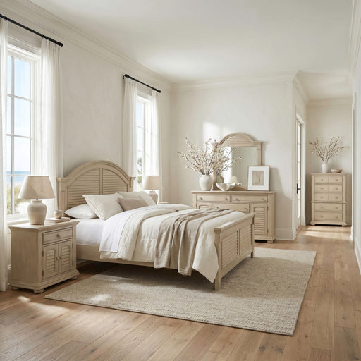Summer House King Panel Bed, Dresser & Mirror, Chest, Night Stand image