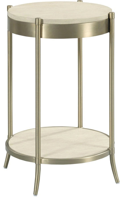 American Drew Lenox Round Martini Table in Rich Clear Lacquer