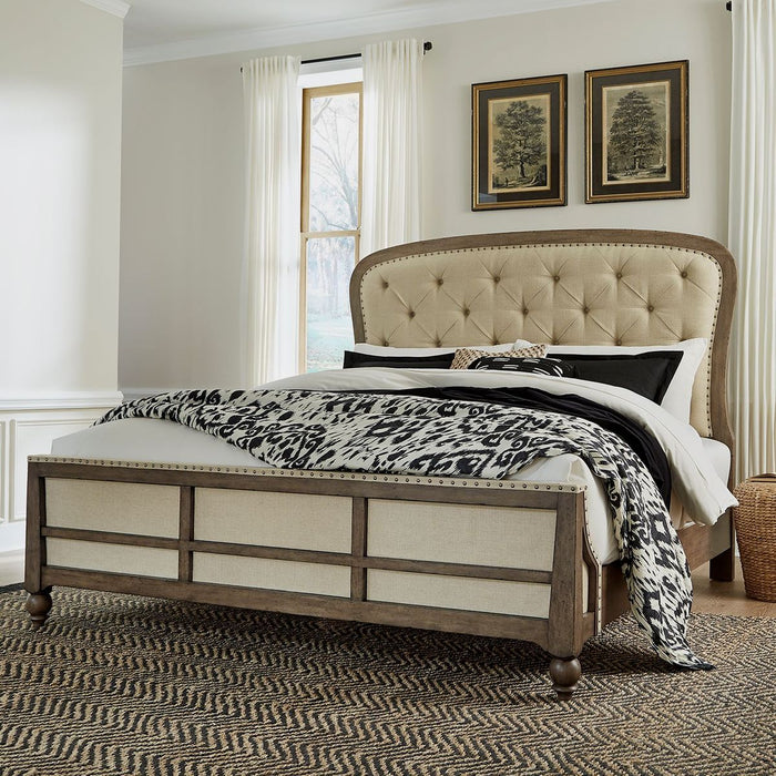 Liberty Furniture Americana Farmhouse King Shelter Bed in Dusty Taupe 615-BR-KSH image