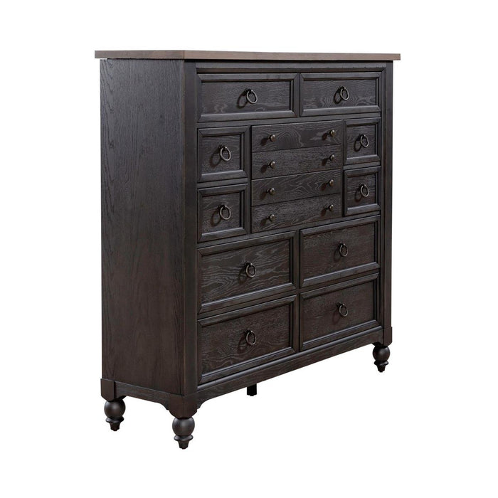Liberty Furniture Americana Farmhouse 12 Drawer Chesser in Black