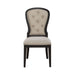 Americana Farmhouse Uph Tufted Back Side Chair - Black image