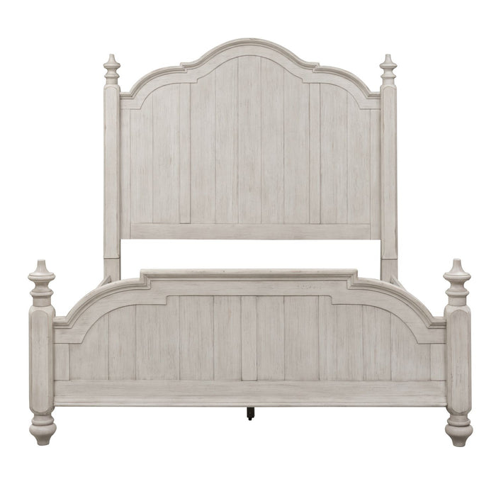 Farmhouse Reimagined King Poster Bed, Dresser & Mirror