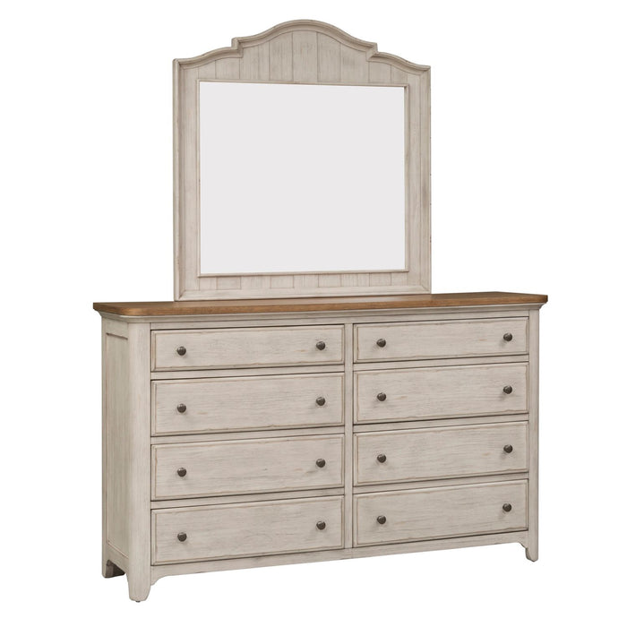 Farmhouse Reimagined King Sleigh Bed, Dresser & Mirror, Chest, Night Stand