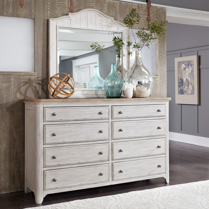 Farmhouse Reimagined Queen Poster Bed, Dresser & Mirror, Chest