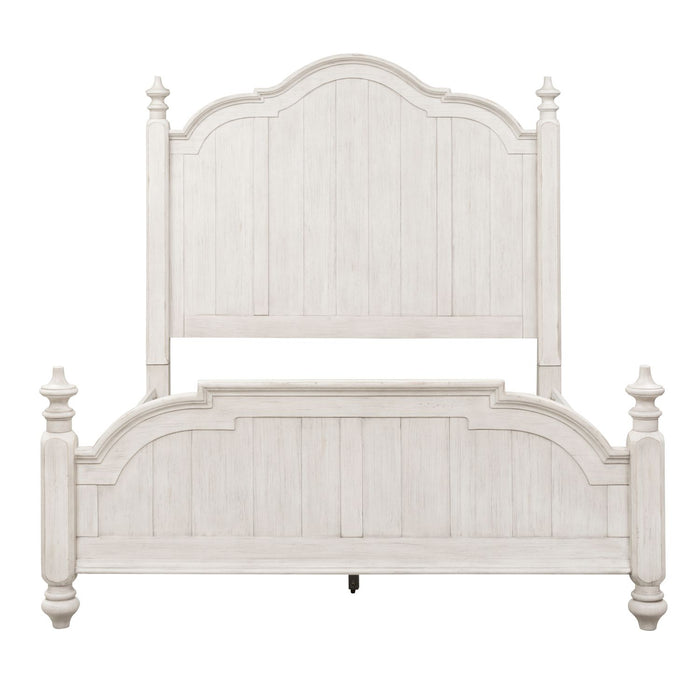 Farmhouse Reimagined Queen Poster Bed, Dresser & Mirror, Chest