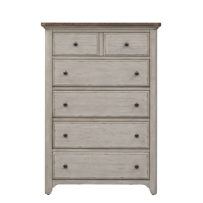 Farmhouse Reimagined Queen Poster Bed, Dresser & Mirror, Chest, Night Stand