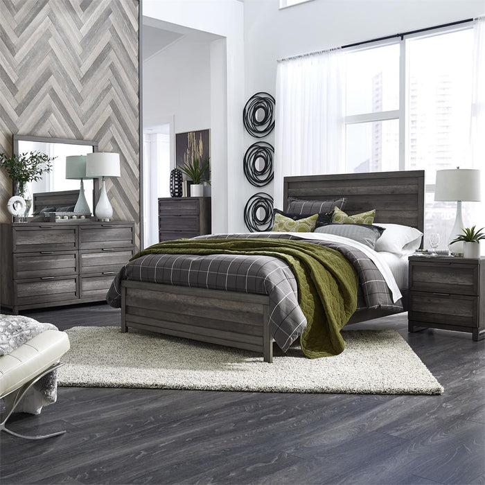 Liberty Furniture Tanners Creek Twin Panel Bed in Greystone