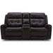 Liberty Furniture Carrington Loveseat w/Console P3 & ZG in Dark Brown image