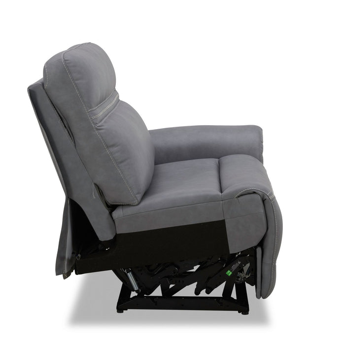 Cooper R Arm Recliner P3 & ZG - Blue Gray image