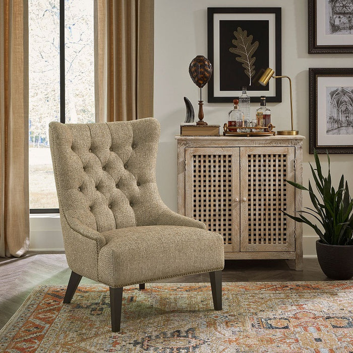 Liberty Furniture Garrison Upholstered Accent Chair in Cocoa