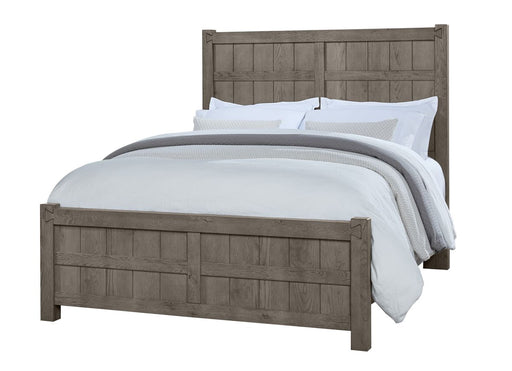 Vaughan Bassett Dovetail King Board and Batten Bed in Mystic Grey image