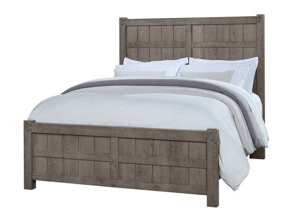 Vaughan Bassett Dovetail King Board and Batten Bed in Mystic Grey image