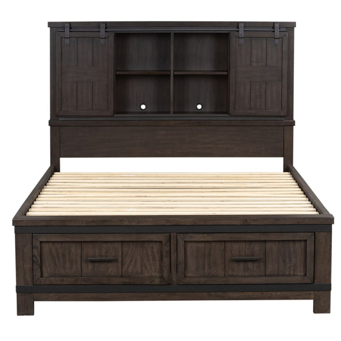 Thornwood Hills King Bookcase Bed, Dresser & Mirror, Chest, Night Stand