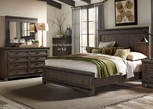 Liberty Thornwood Hills Queen Panel Bed in Rock Beaten Gray 759-BR-QPB image