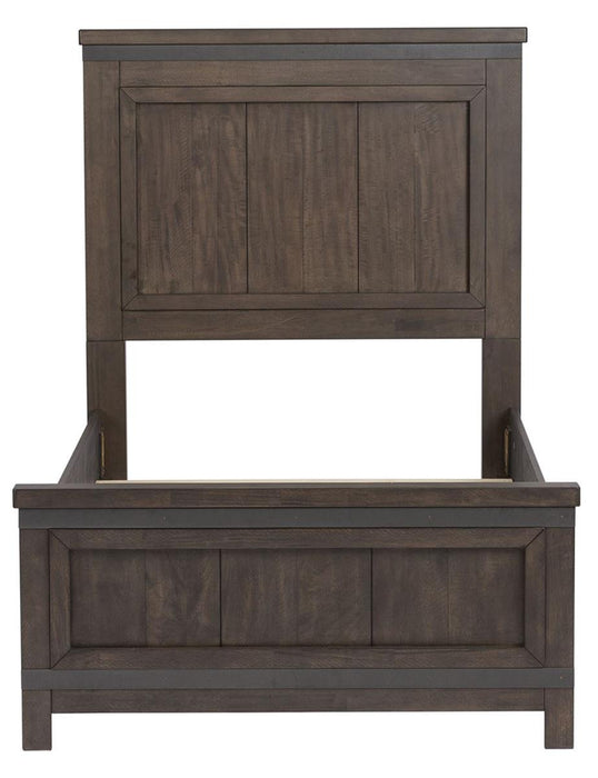Liberty Furniture Thornwood Hills Twin Panel Bed in Rock Beaten Gray