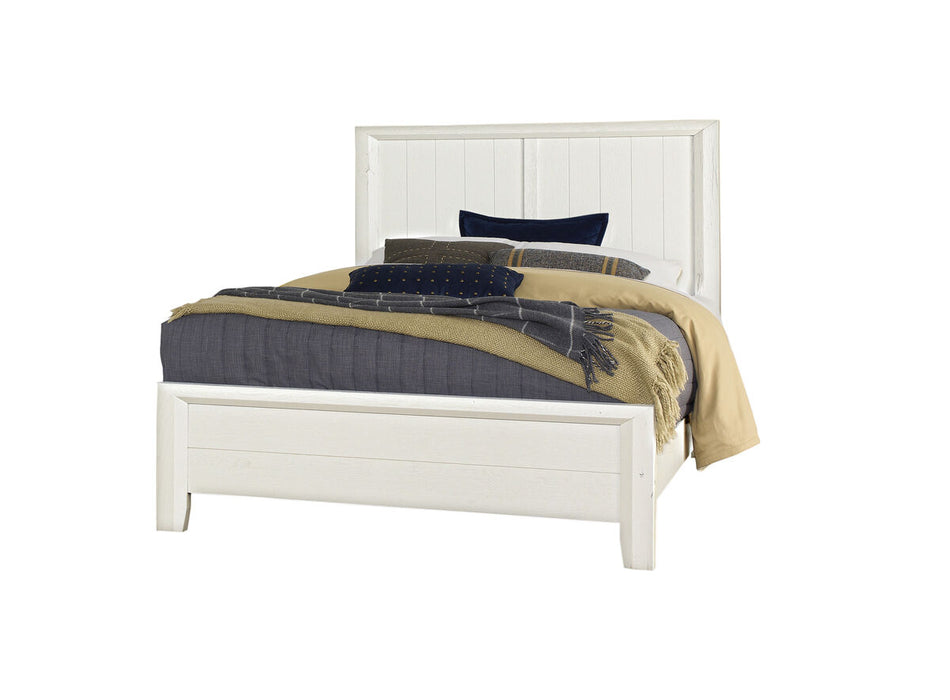 Vaughan Bassett Yellowstone King Panel Bed in White & Buckskin image