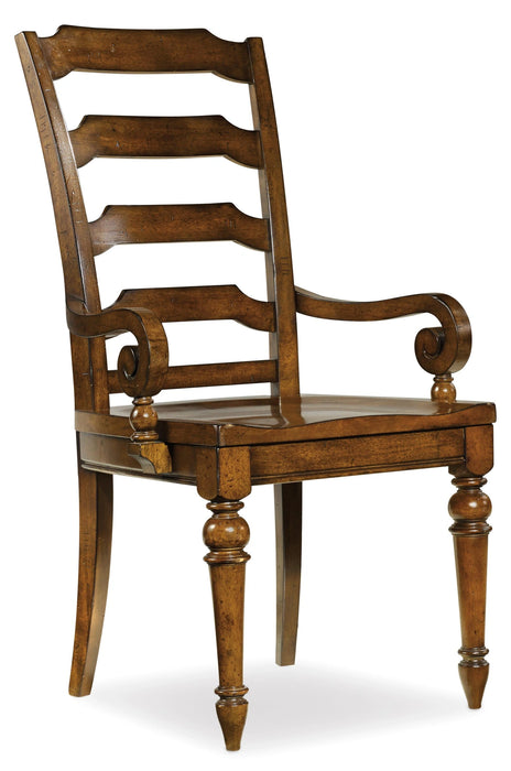 Tynecastle Ladderback Arm Chair - 2 per carton/price ea