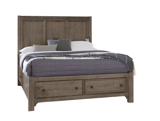 Vaughan Bassett Cool Farmhouse Panel Queen Bed with Storage in Grey image