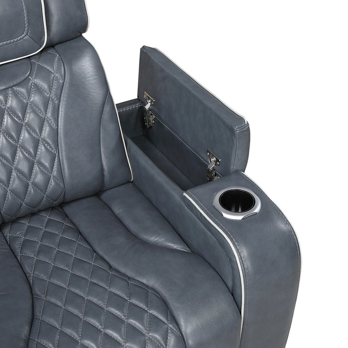 Apex Power Double Reclining Love Seat With Center Console