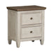 Heartland 2 Drawer Nightstand w/ Charging Station in Antique White image