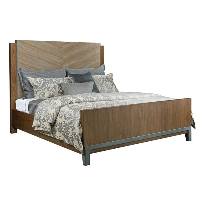 American Drew AD Modern Synergy Chevron Maple King BedR