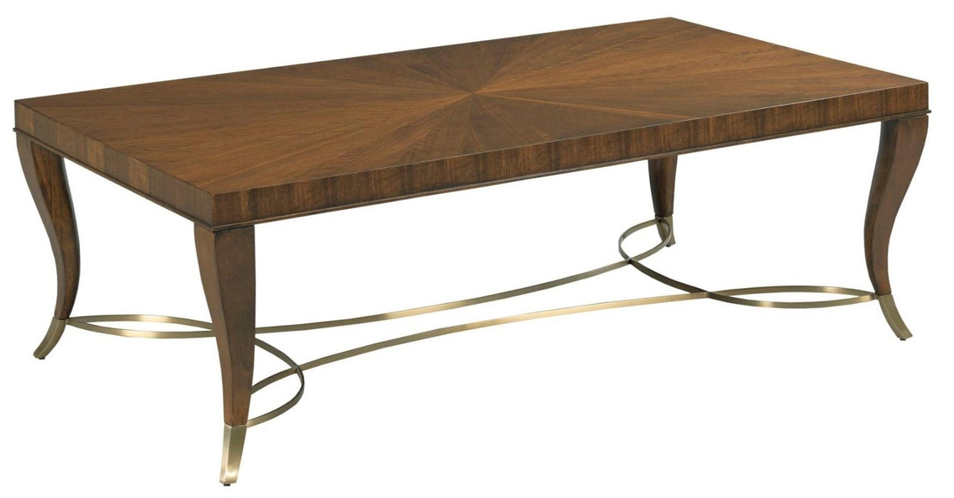 American Drew Vantage Coffee Table in Medium Stain