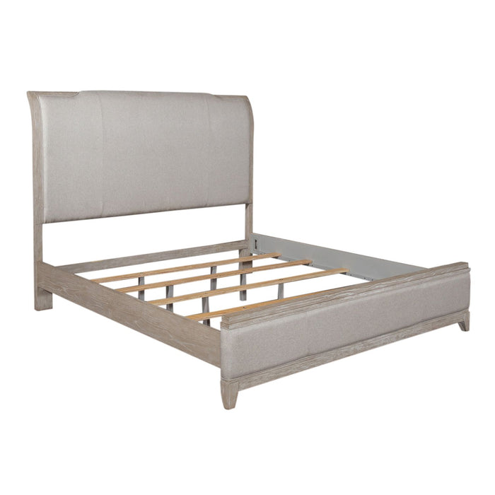 Belmar King California Upholstered Bed, Dresser & Mirror