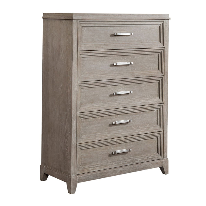 Belmar King California Panel Bed, Dresser & Mirror, Chest, Night Stand