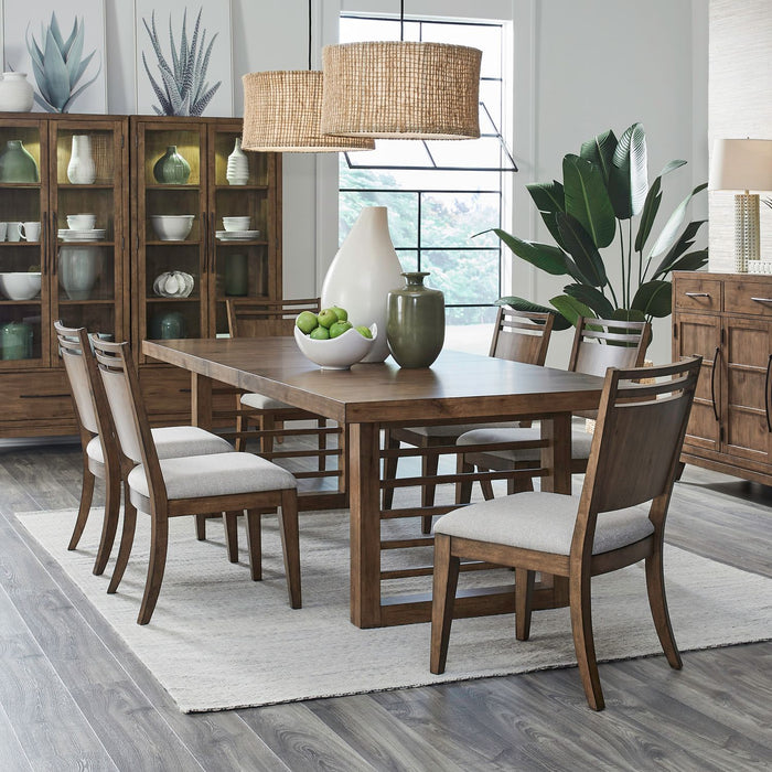 Shaker Lakes Opt 7 Piece Double Pedestal Table Set image