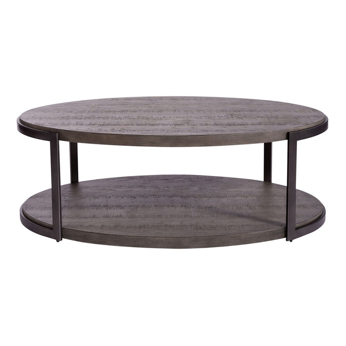Modern View Oval Cocktail Table