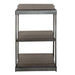 Modern View Tiered End Table in Gray image