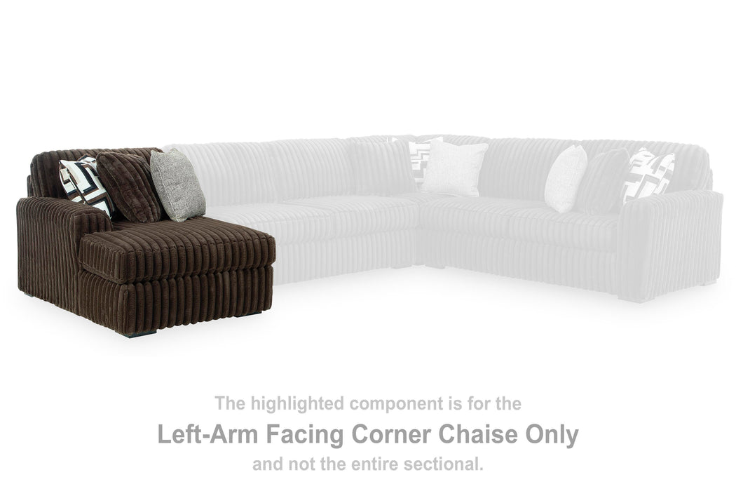 Midnight-Madness Sectional with Chaise