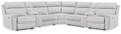 Social Pointe Reclining Sectional with Storage Consoles