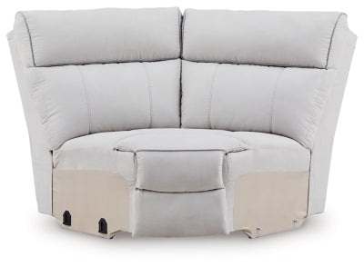 Social Pointe Reclining Sectional with Storage Consoles